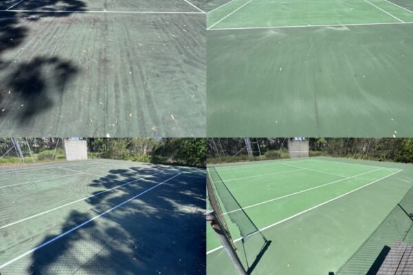 Hard court cleaning